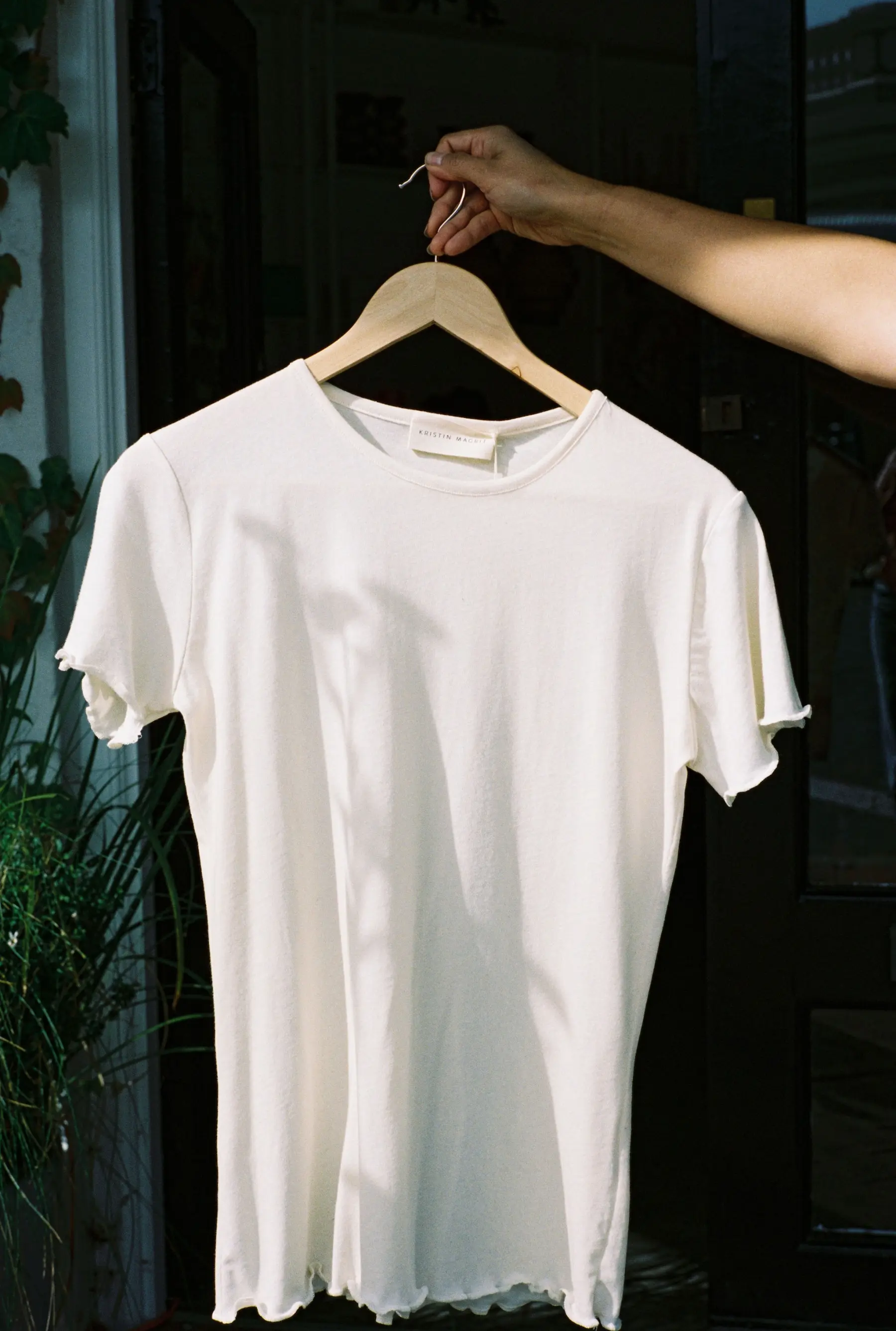 Organic Cotton Light Tee | Cream - Barbeachs