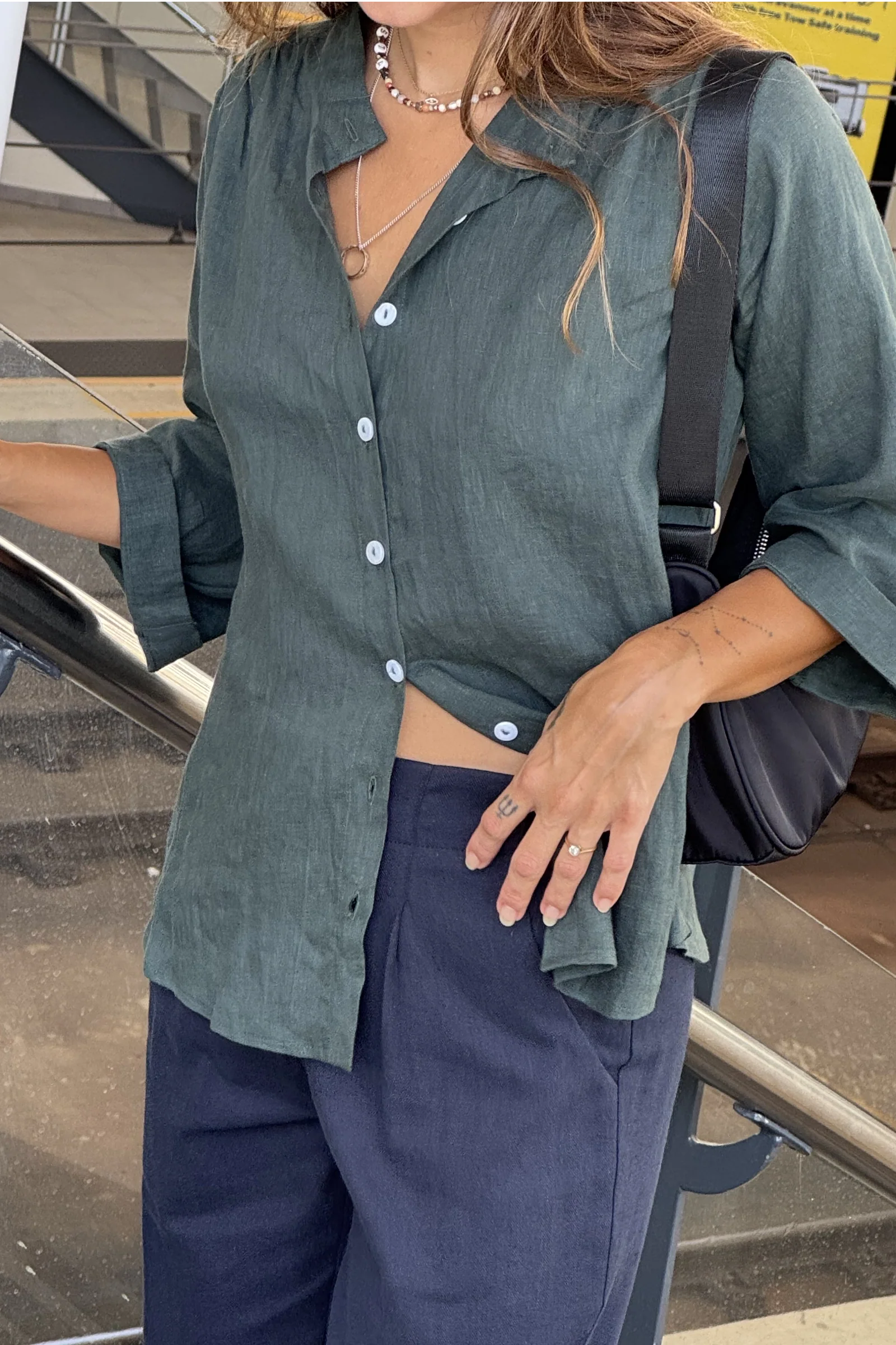 Very Useful Blouse | Pine Green - Barbeachs