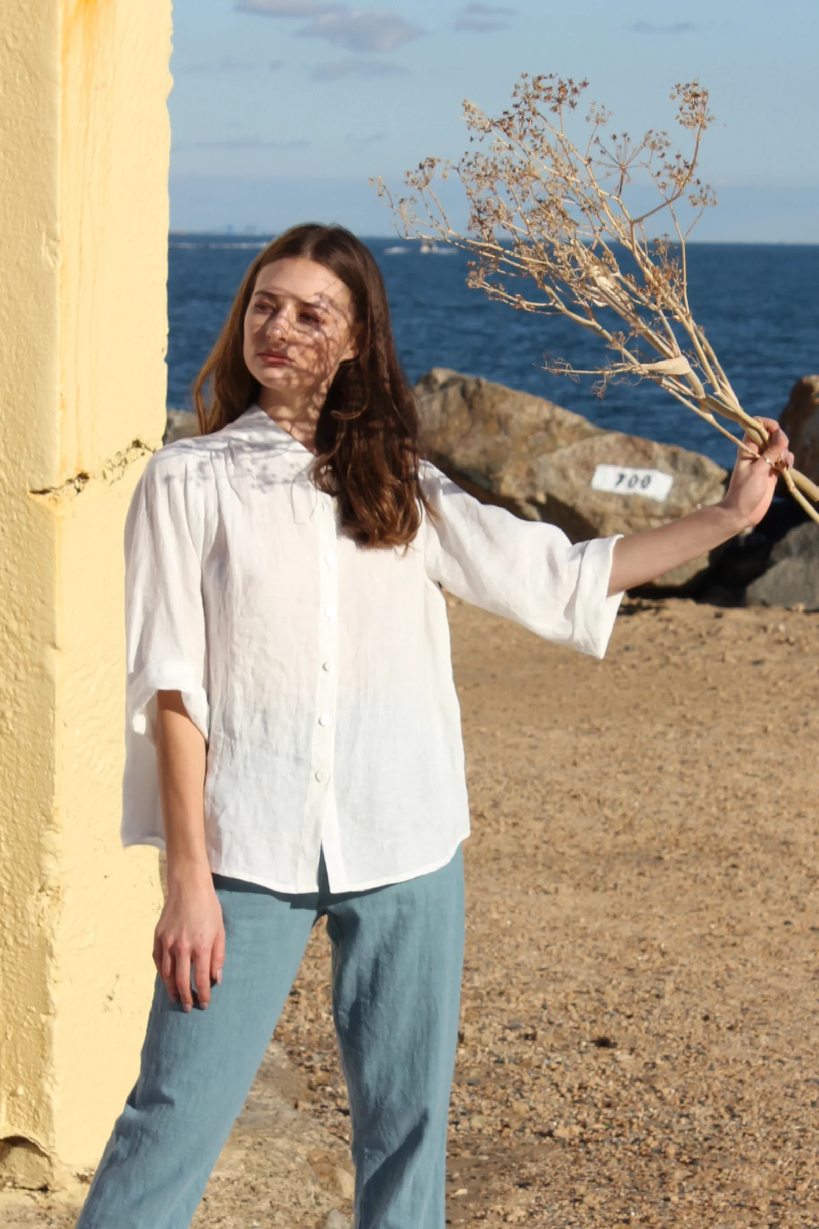 Very Useful Blouse | Chalk - Barbeachs