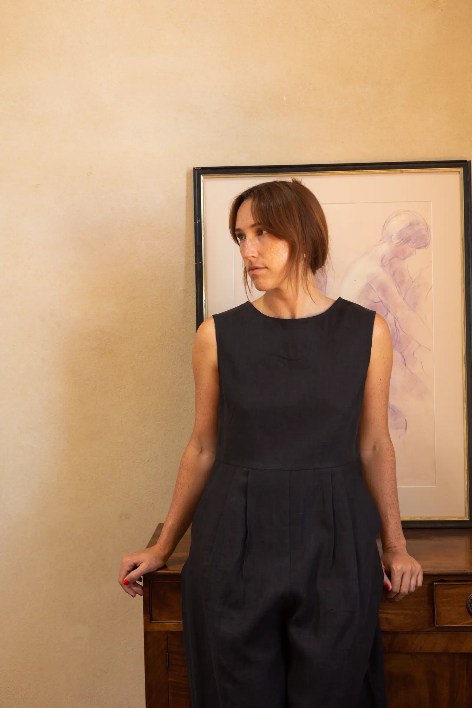 Sleeveless Jumpsuit | Black - Barbeachs