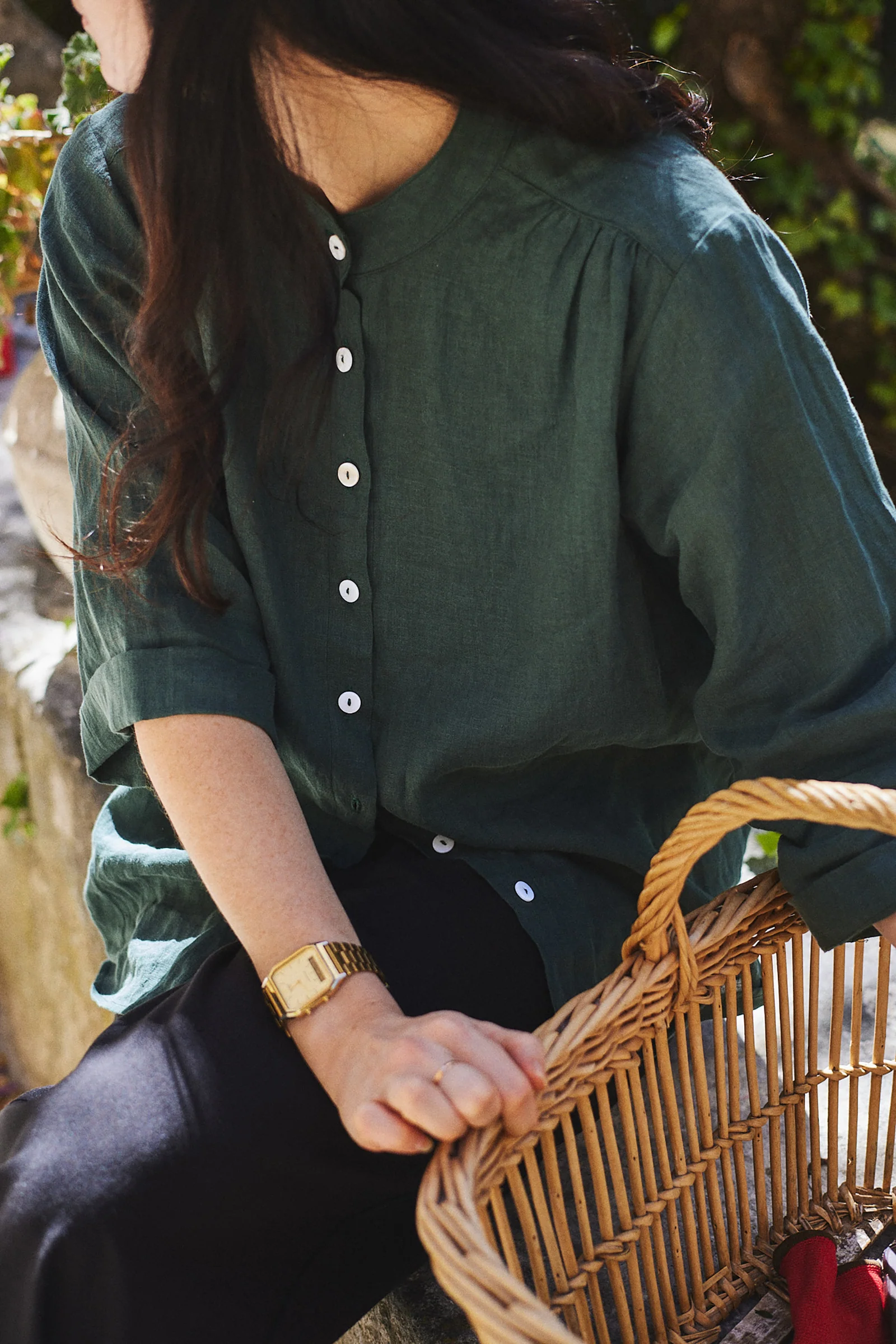 Very Useful Blouse | Pine Green - Barbeachs