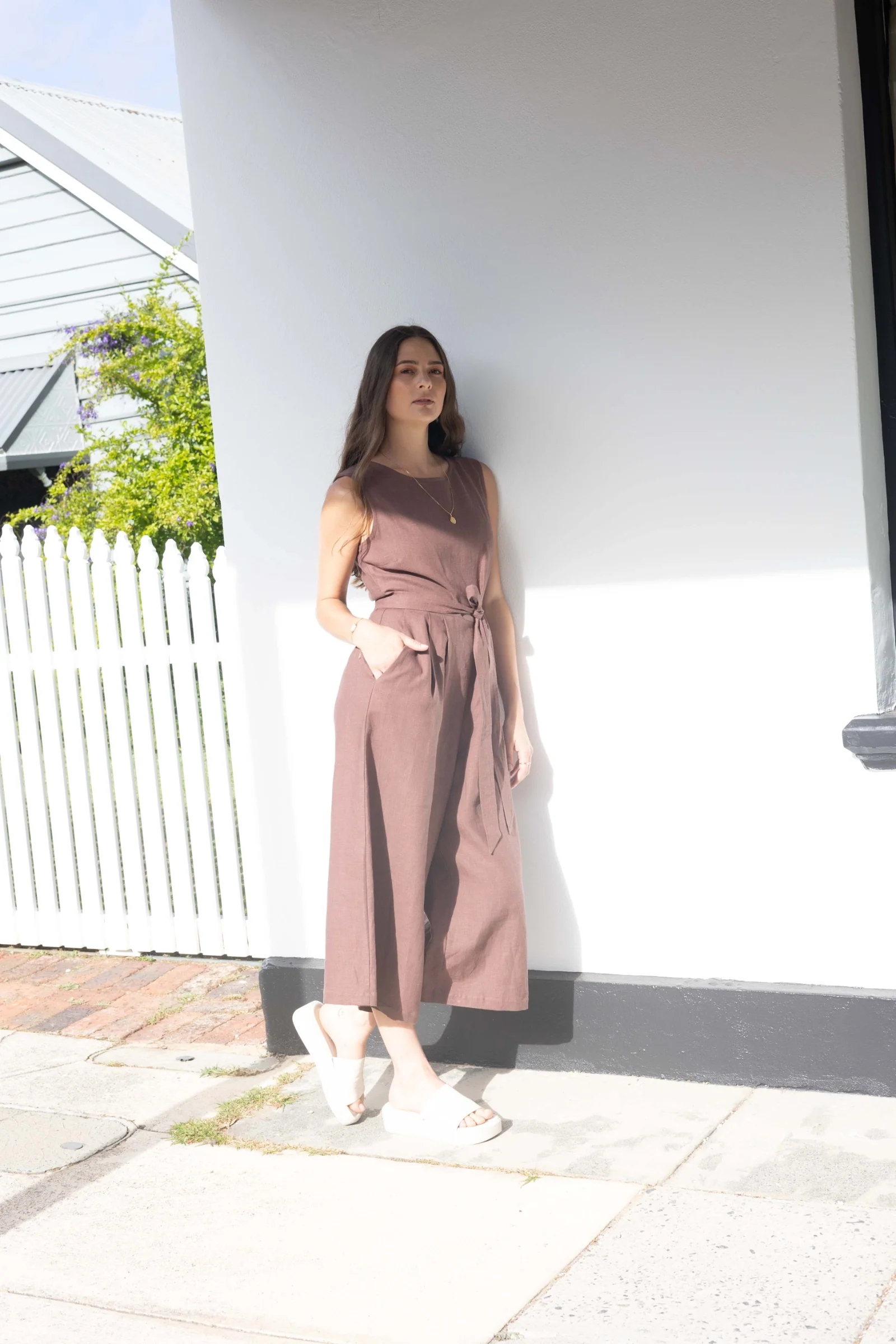 Sleeveless Jumpsuit | Cocoa - Barbeachs