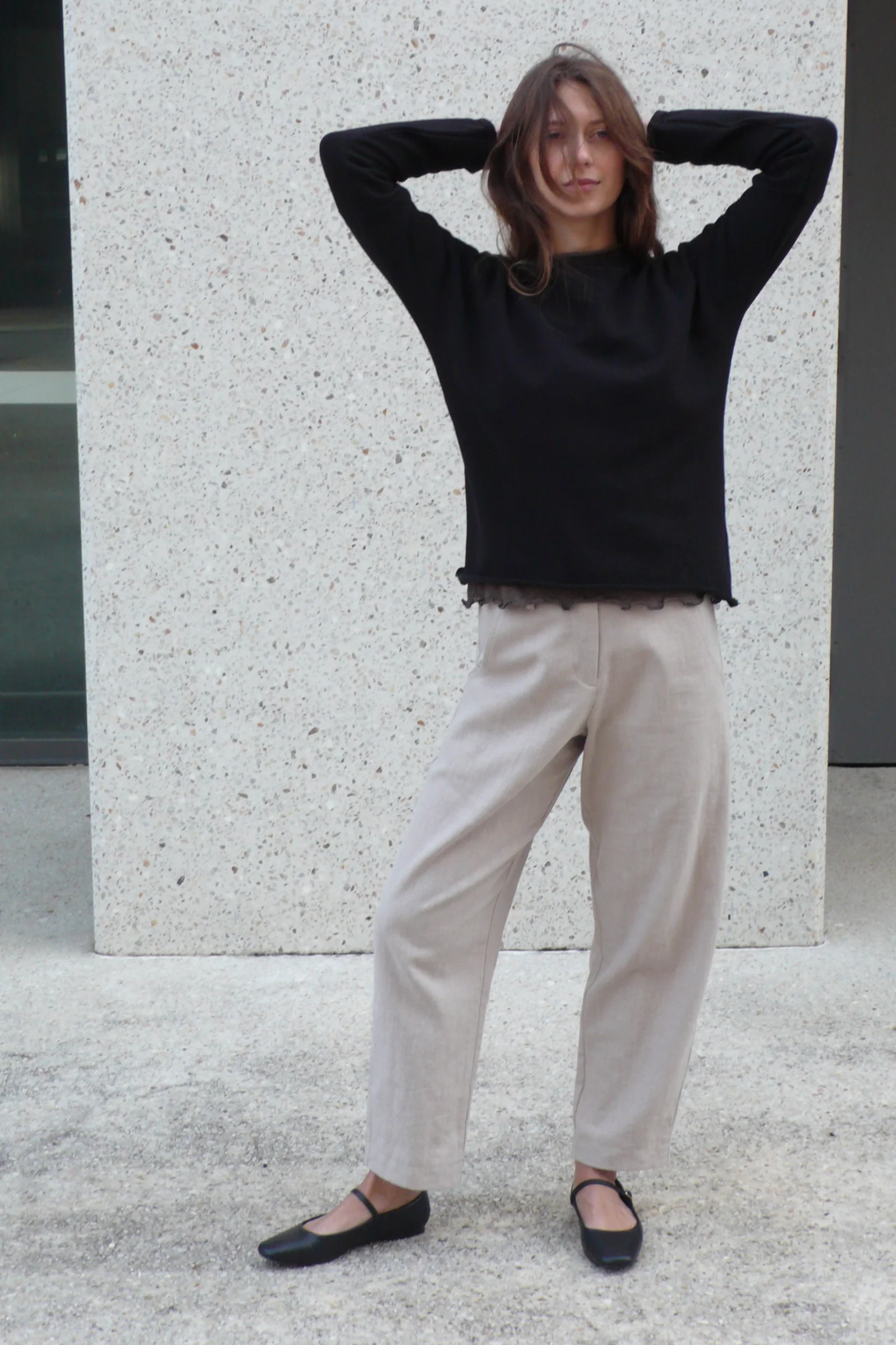 Organic Cotton Fleece Sweatshirt | Black - Barbeachs