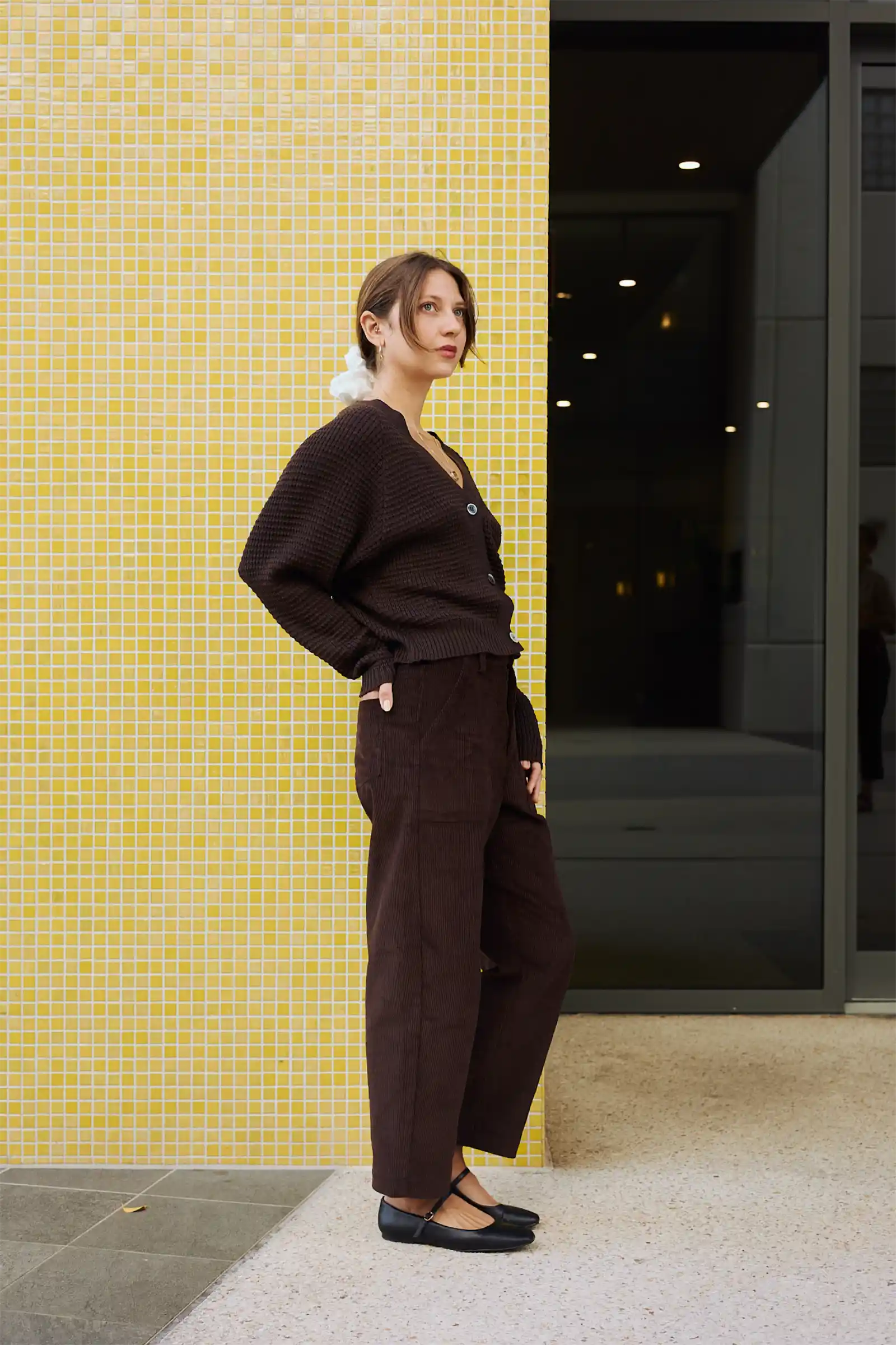 Merino Cardigan Knit | Chocolate - Barbeachs