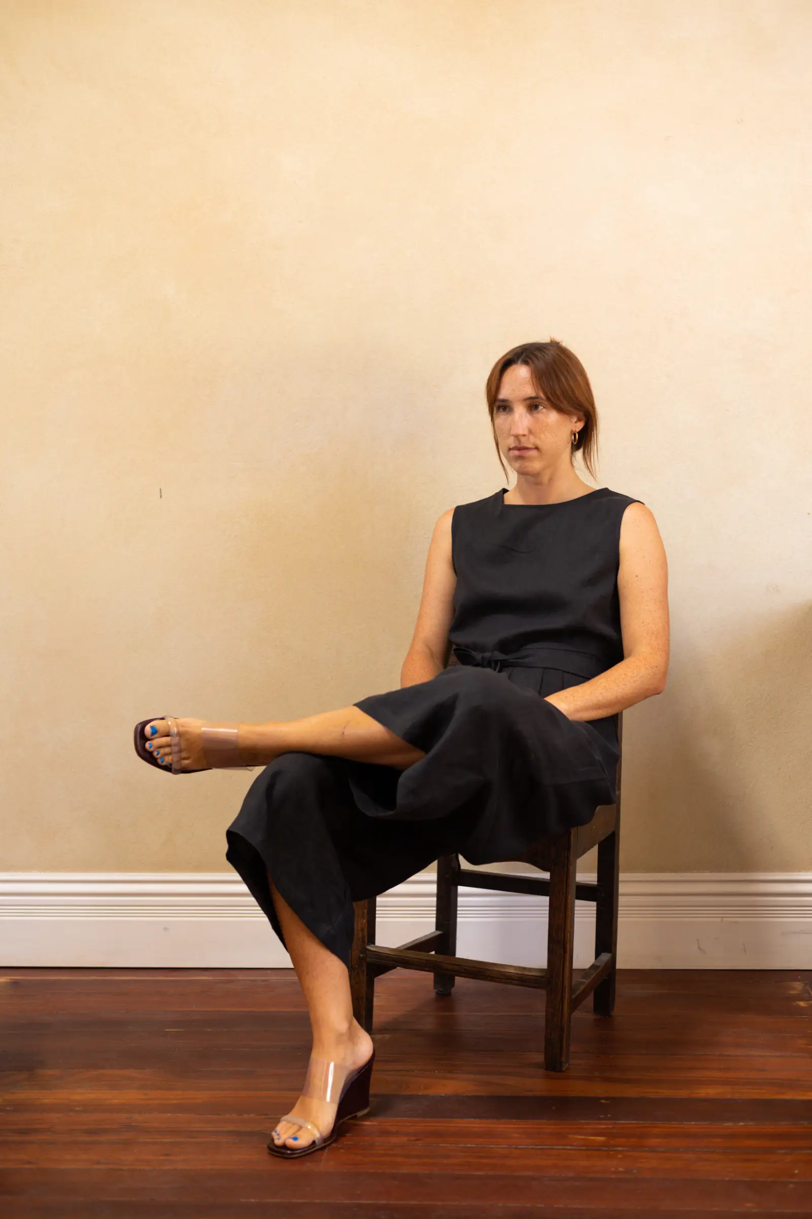 Sleeveless Jumpsuit | Black - Barbeachs