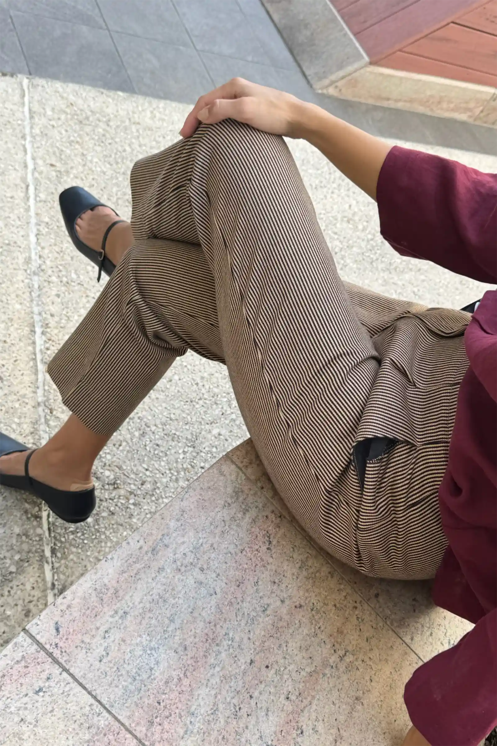 Raised Trouser | Pencil Stripe Denim - Barbeachs