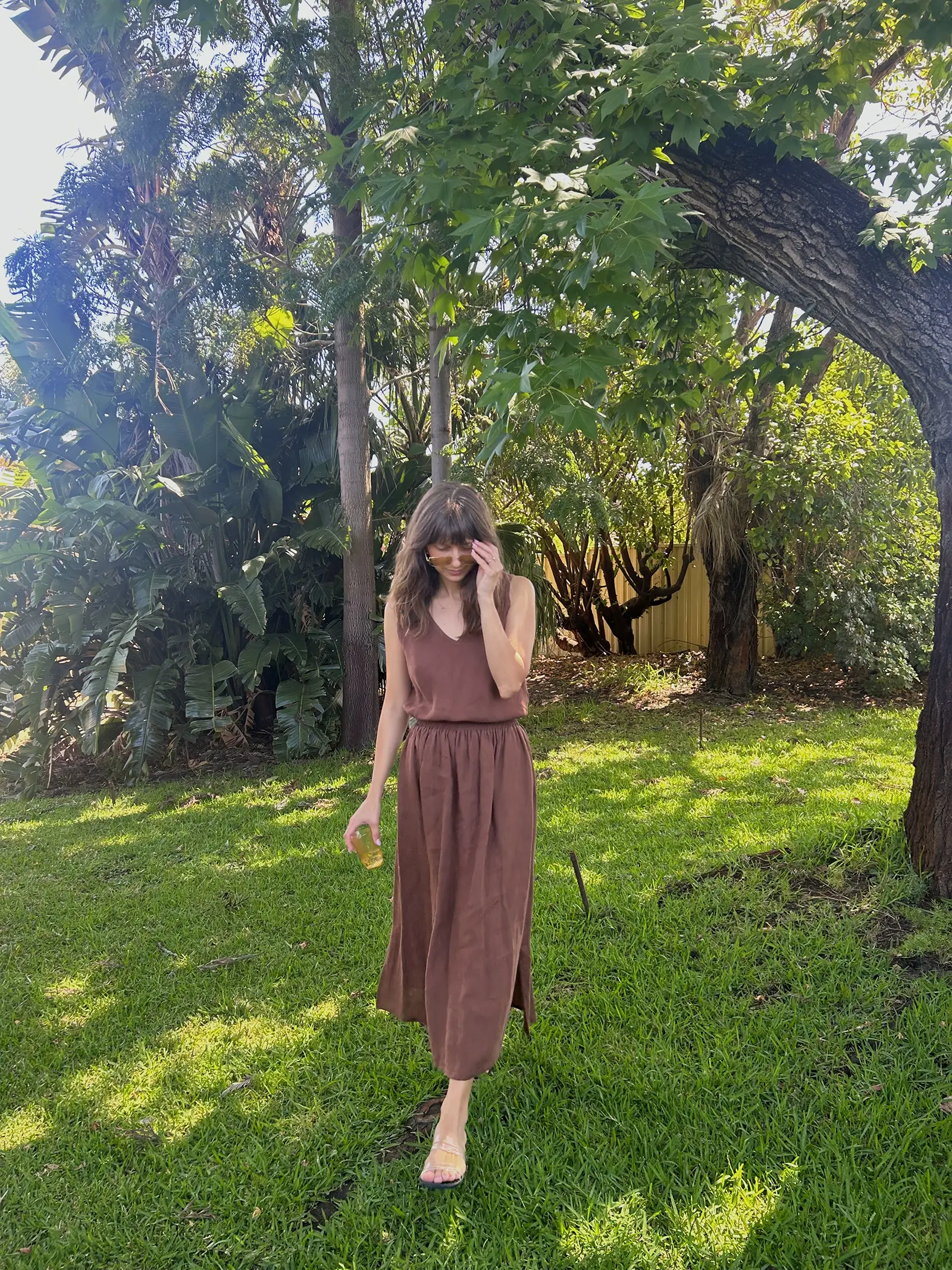Midi Skirt | Cocoa Brown - Barbeachs