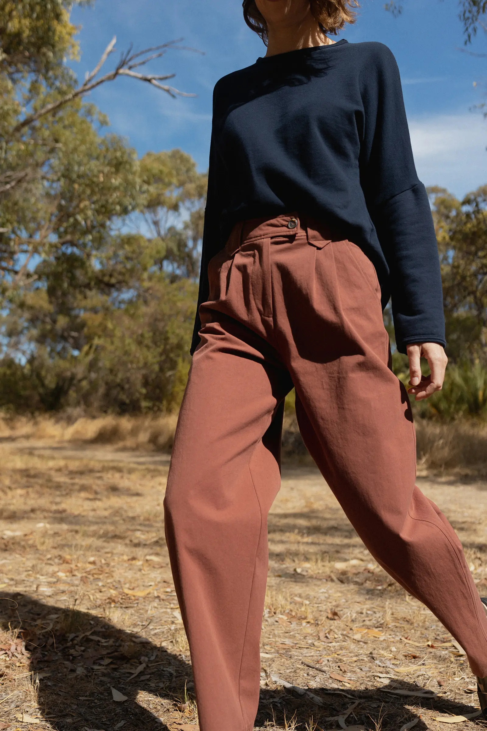 Organic Cotton Fleece Sweatshirt | Navy - Barbeachs