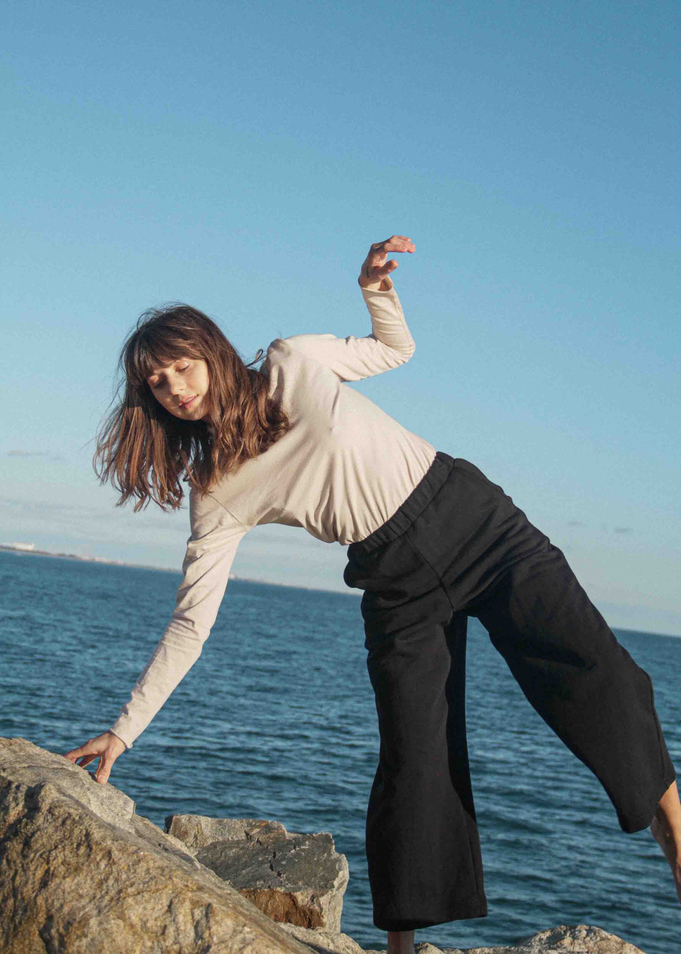 Organic Cotton Fleece Track Pant | Black - Barbeachs