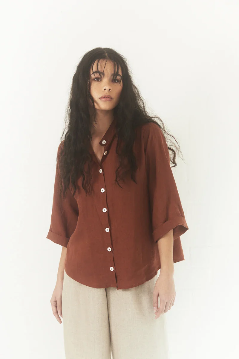 Very Useful Blouse | Terracotta - Barbeachs