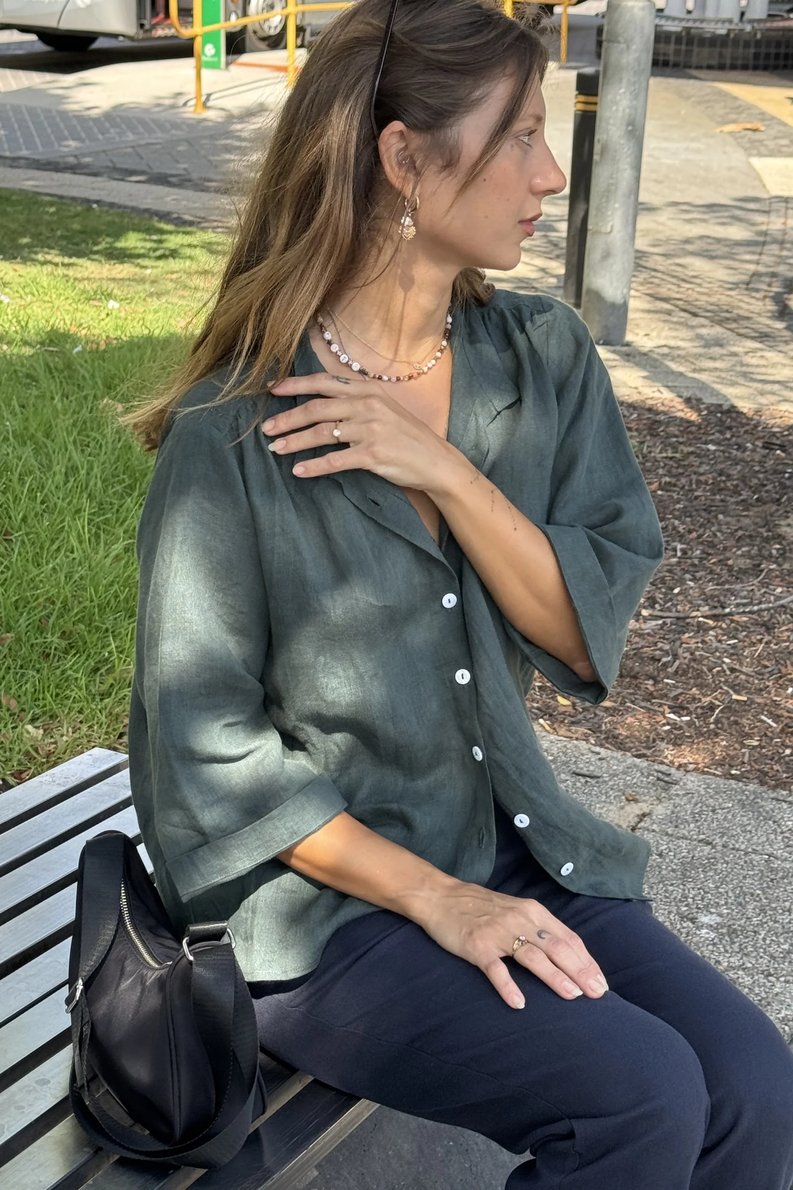 Very Useful Blouse | Pine Green - Barbeachs